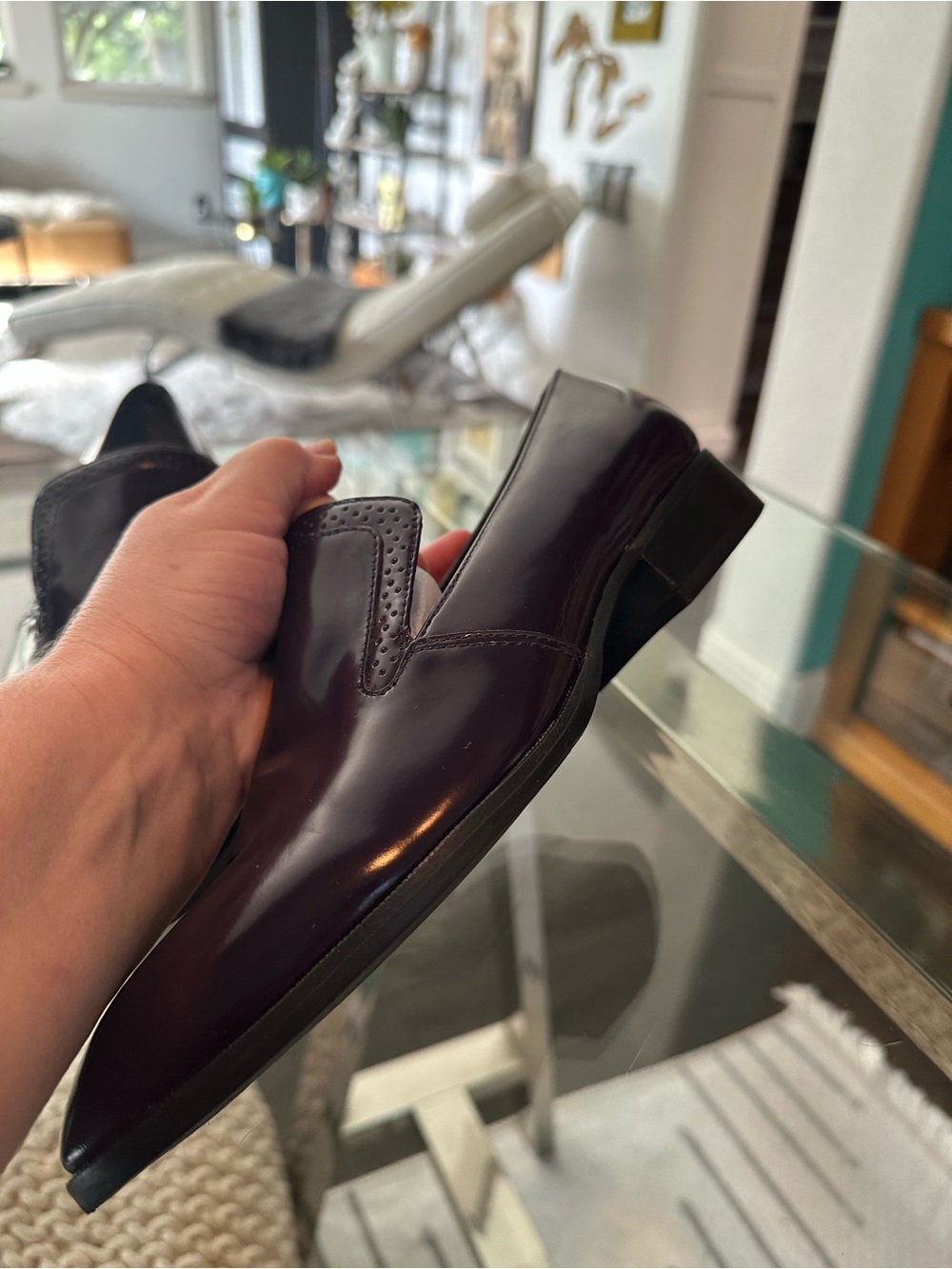 Marc Fisher deep purple pointed Slip-On Loafers, size 8.5 - Picture 13 of 13